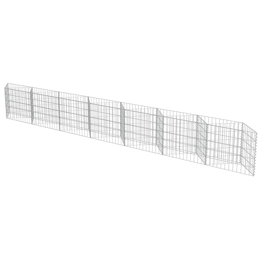 Schanskorfmuur 450x30x50 cm gegalvaniseerd staal 450 x 30 x 50 cm