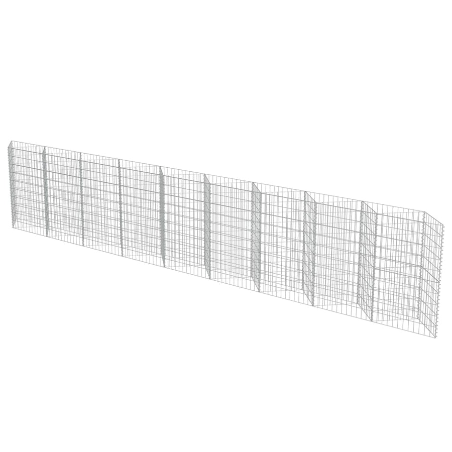 Schanskorf wand 630x30x100 cm gegalvaniseerd staal 630 x 30 x 100 cm