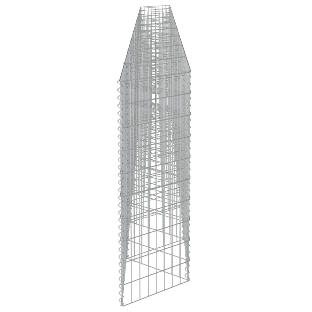 Schanskorf wand 630x30x100 cm gegalvaniseerd staal 630 x 30 x 100 cm