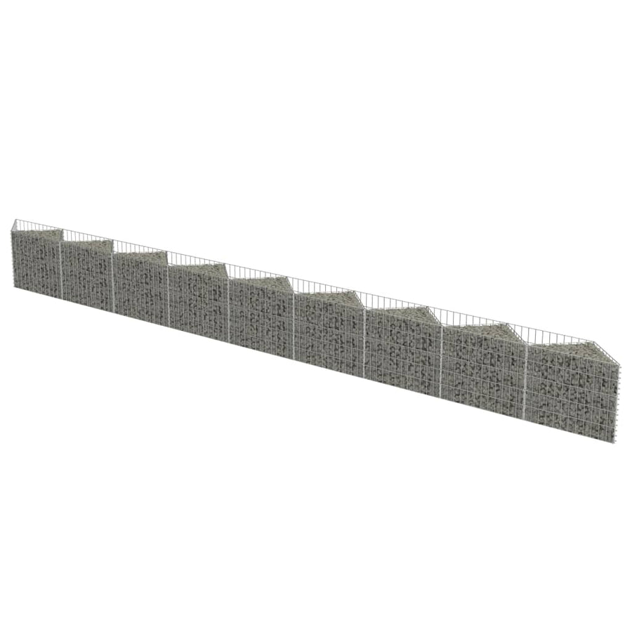 Schanskorfmuur 630x30x50 cm gegalvaniseerd staal 630 x 30 x 50 cm