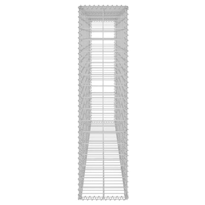 Schanskorfmuur met deksels 200x20x85 cm gegalvaniseerd staal 200 x 20 x 85 cm