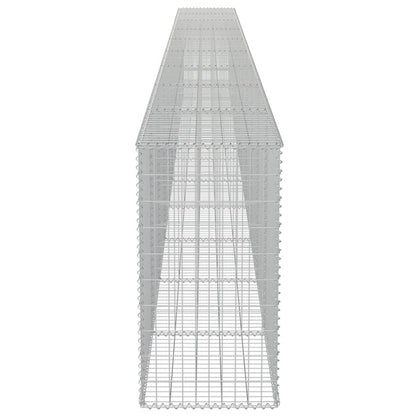 Schanskorfmuur met deksels 900x50x100 cm gegalvaniseerd staal 900 x 50 x 100 cm