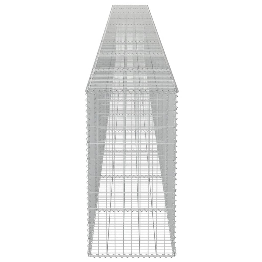 Schanskorfmuur met deksels 900x50x100 cm gegalvaniseerd staal 900 x 50 x 100 cm