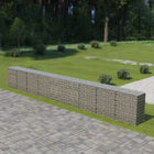 Schanskorfmuur met deksels 900x50x100 cm gegalvaniseerd staal 900 x 50 x 100 cm