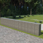 Schanskorfmuur met deksels 900x50x150 cm gegalvaniseerd staal 900 x 50 x 150 cm