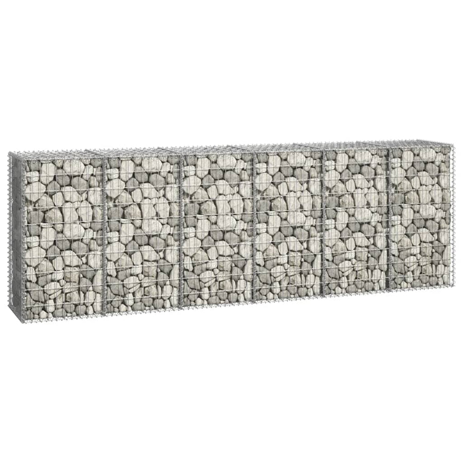 Schanskorfmuur met deksels 300x50x100 cm gegalvaniseerd staal 300 x 50 x 100 cm