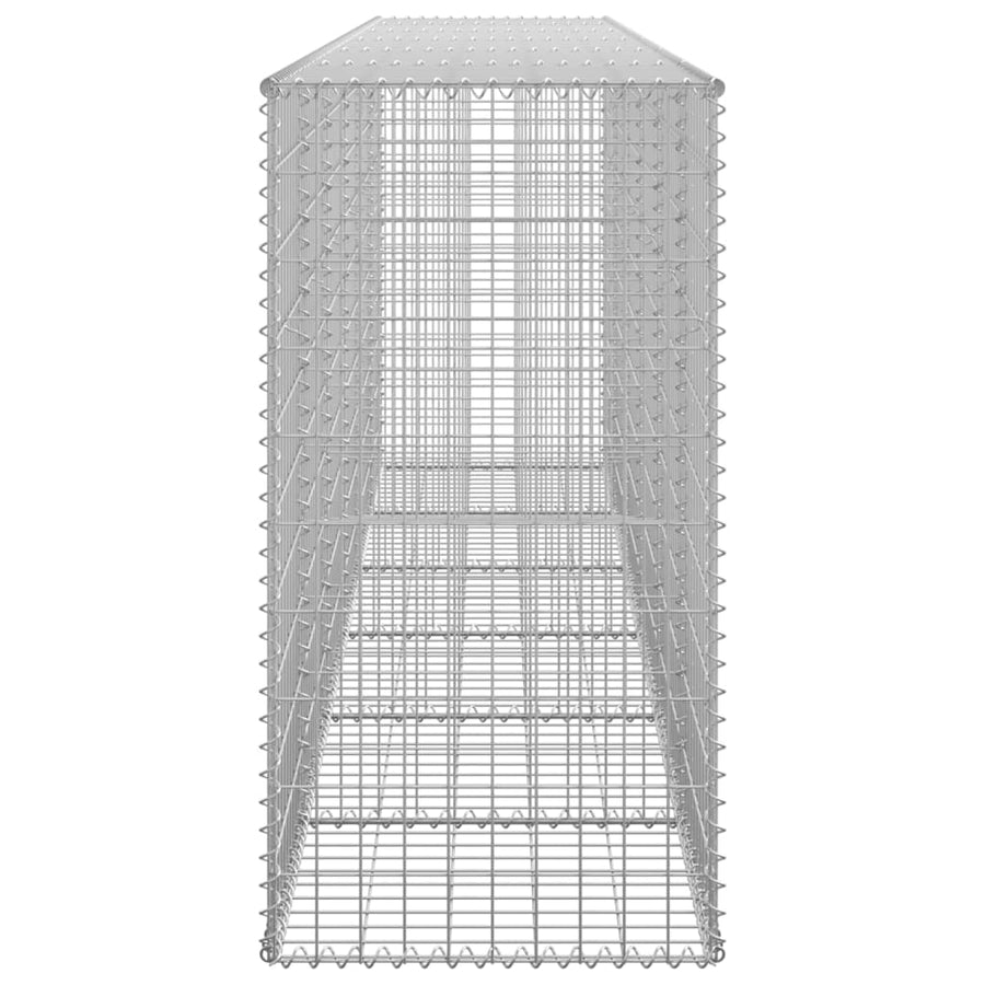 Schanskorfmuur met deksels 300x50x100 cm gegalvaniseerd staal 300 x 50 x 100 cm