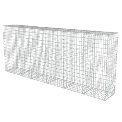 Schanskorfmuur met deksels 300x50x150 cm gegalvaniseerd staal 300 x 50 x 150 cm