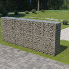 Schanskorfmuur met deksels 300x50x150 cm gegalvaniseerd staal 300 x 50 x 150 cm