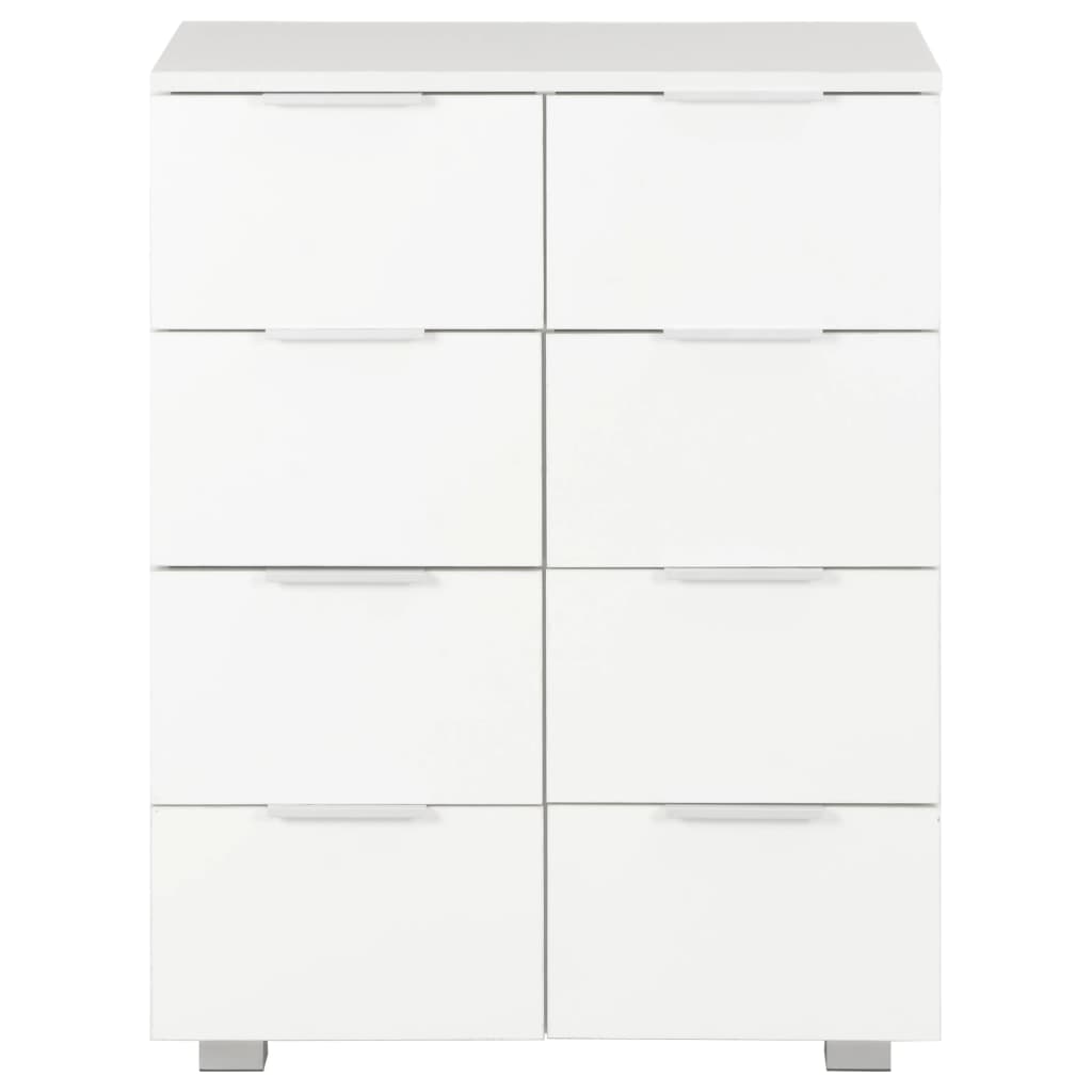 Dressoir 60X35X80 Cm Spaanplaat Hoogglans Wit