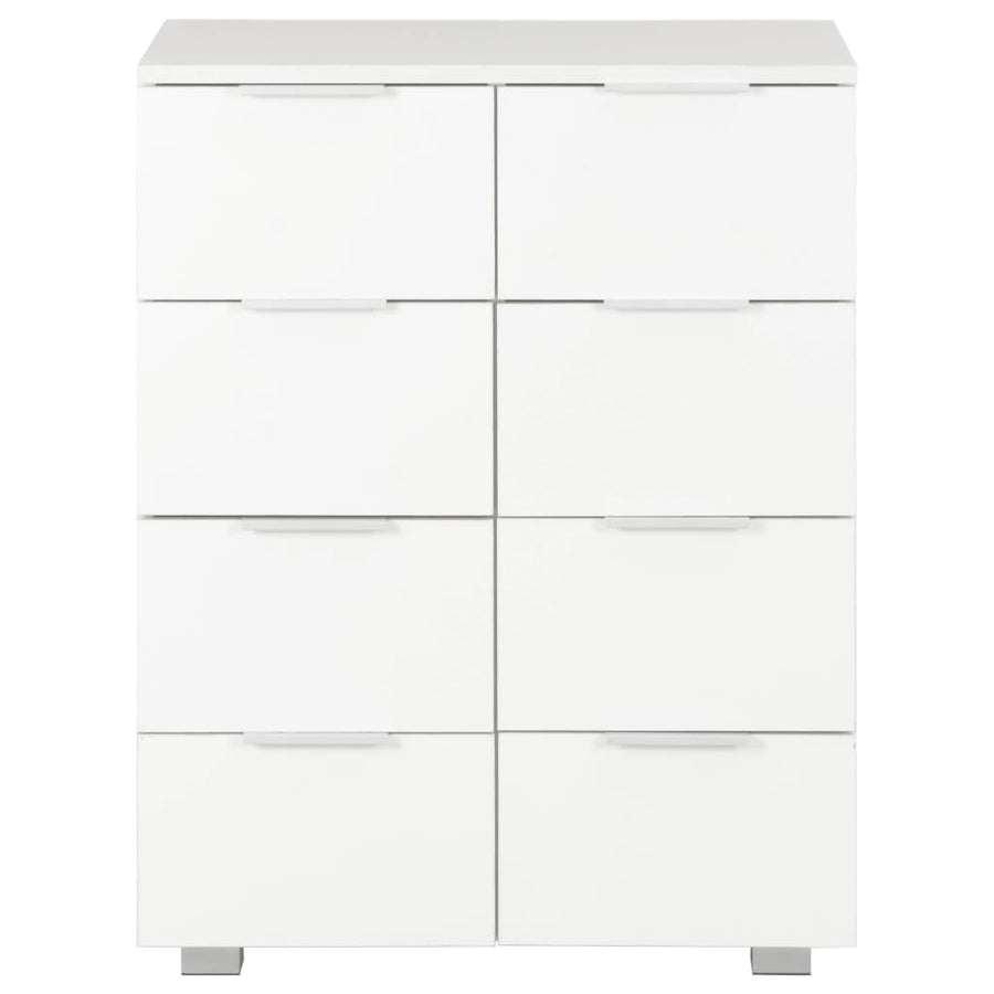 Dressoir 60X35X80 Cm Spaanplaat Hoogglans Wit