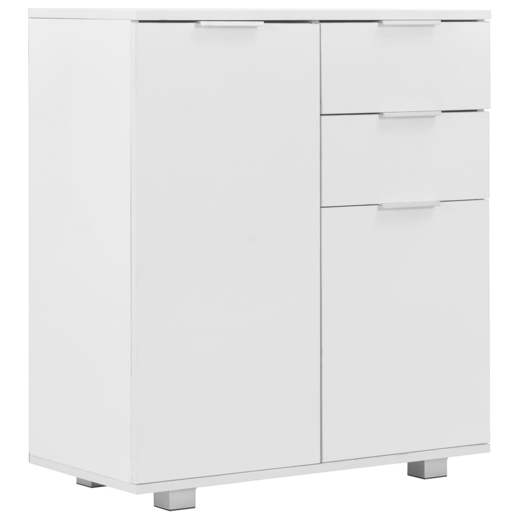Dressoir 7X35X80 Cm Spaanplaat Hoogglans Wit