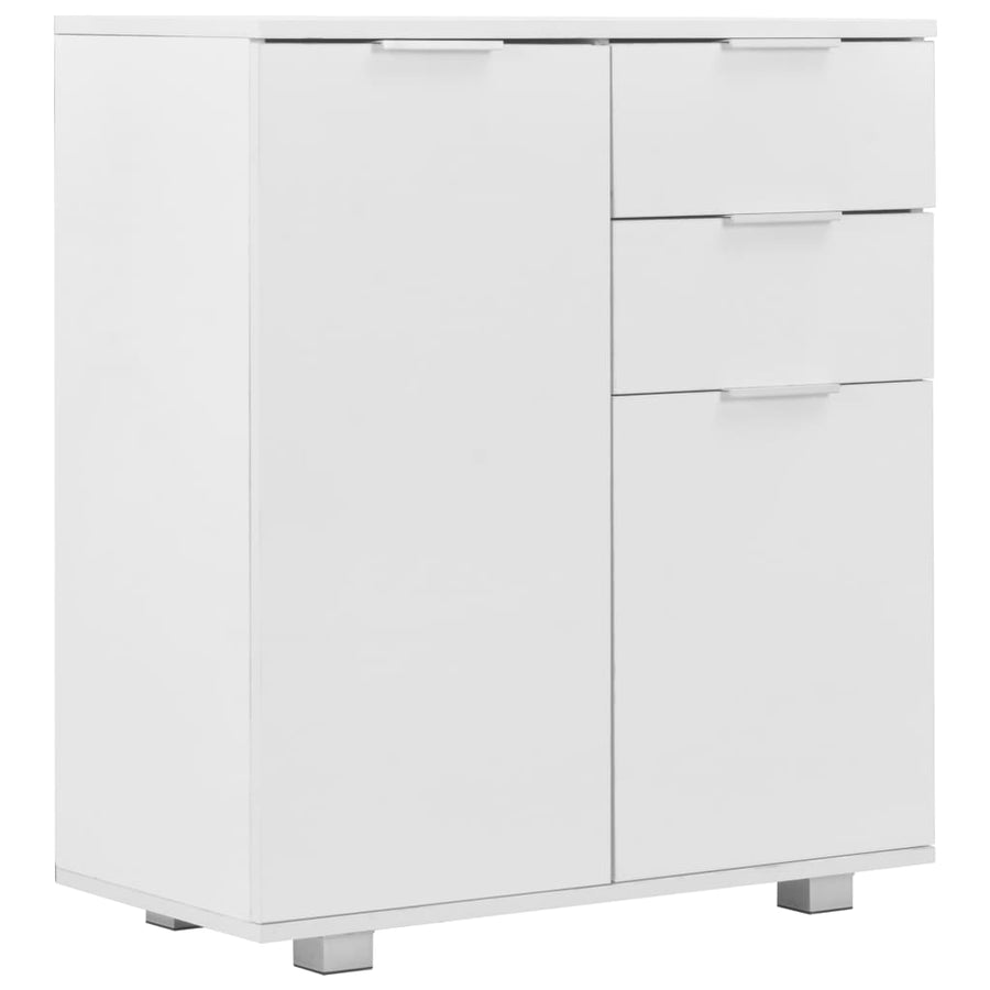Dressoir 7X35X80 Cm Spaanplaat Hoogglans Wit