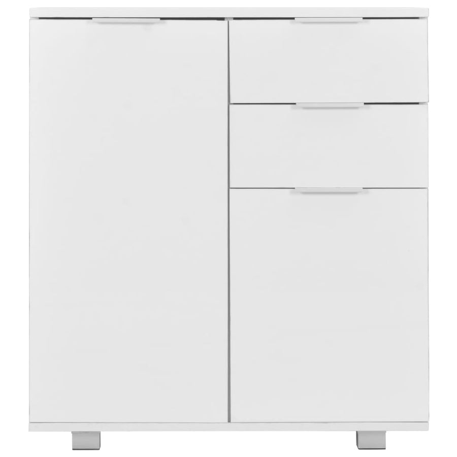 Dressoir 7X35X80 Cm Spaanplaat Hoogglans Wit