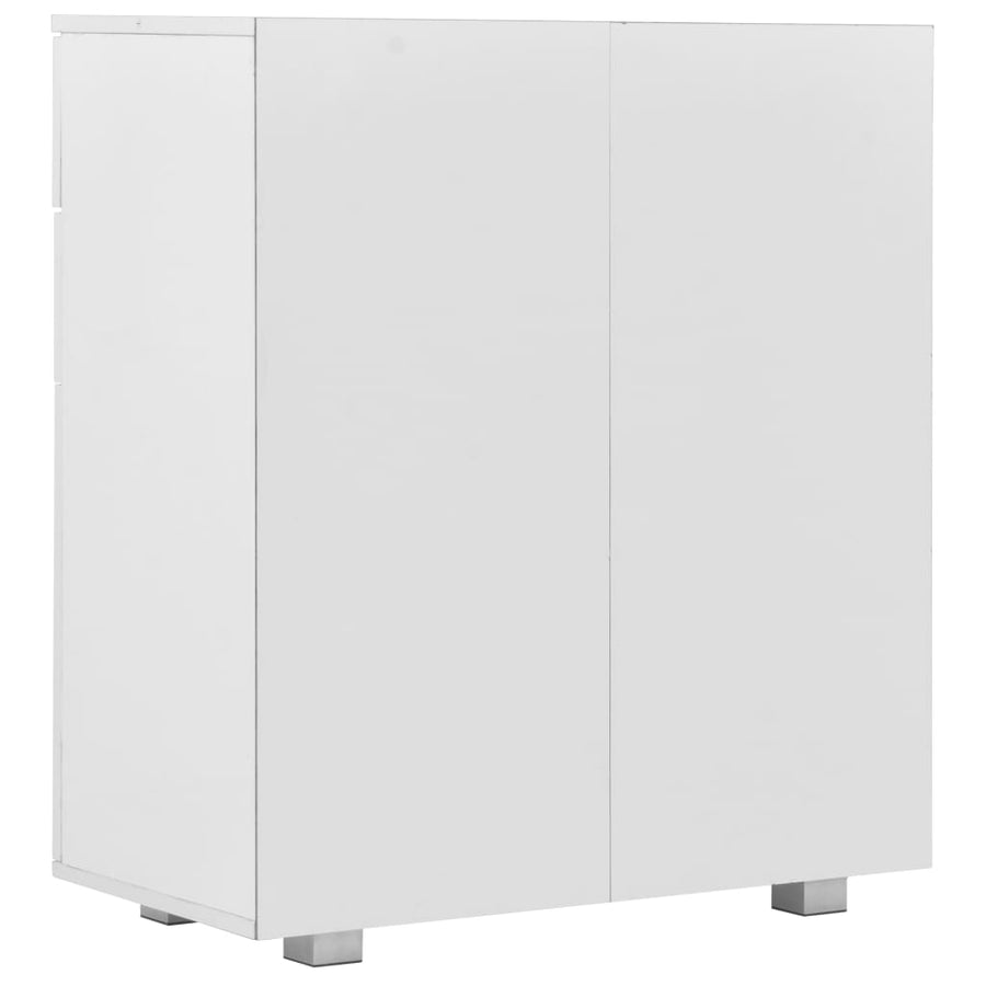 Dressoir 7X35X80 Cm Spaanplaat Hoogglans Wit