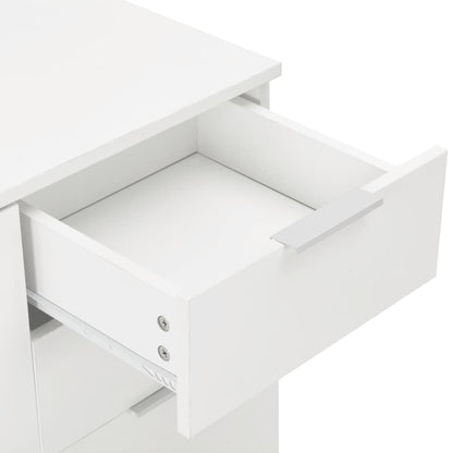 Dressoir 7X35X80 Cm Spaanplaat Hoogglans Wit