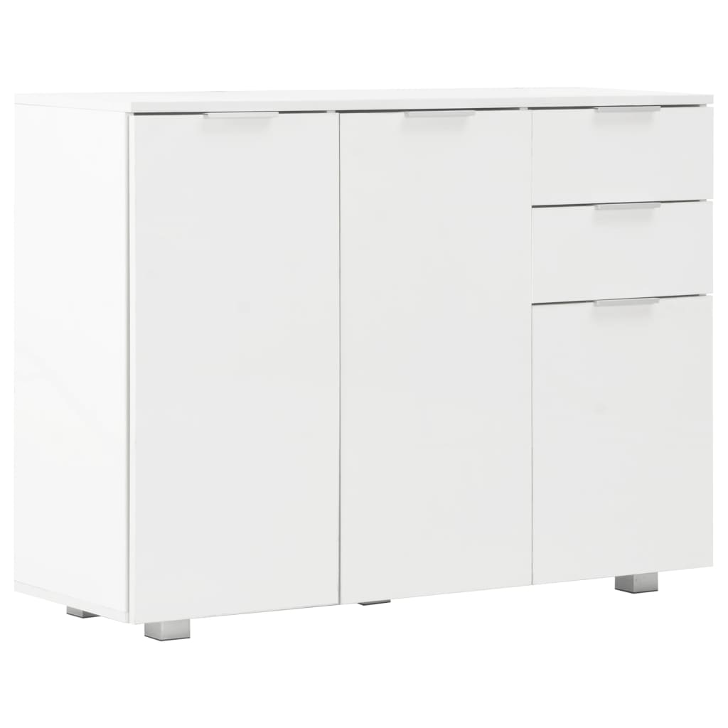Dressoir 07X35X80,5 Cm Hoogglans Wit