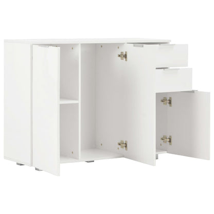 Dressoir 07X35X80,5 Cm Hoogglans Wit