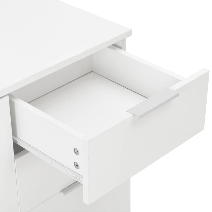 Dressoir 07X35X80,5 Cm Hoogglans Wit