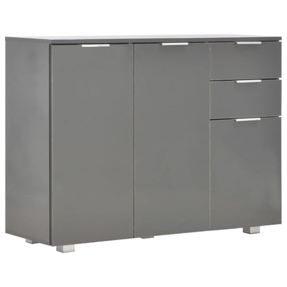 Dressoir 07X35X80,5 Cm Hoogglans Grijs