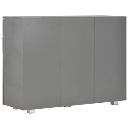 Dressoir 07X35X80,5 Cm Hoogglans Grijs