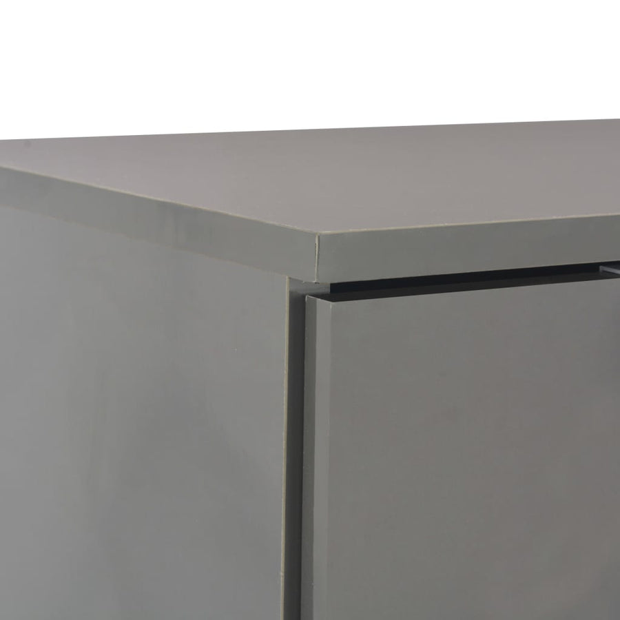Dressoir 07X35X80,5 Cm Hoogglans Grijs