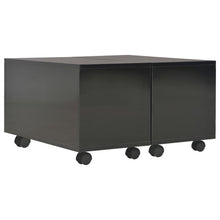 Salontafel Spaanplaat Hoogglans 60 x 60 x 35 cm Zwart