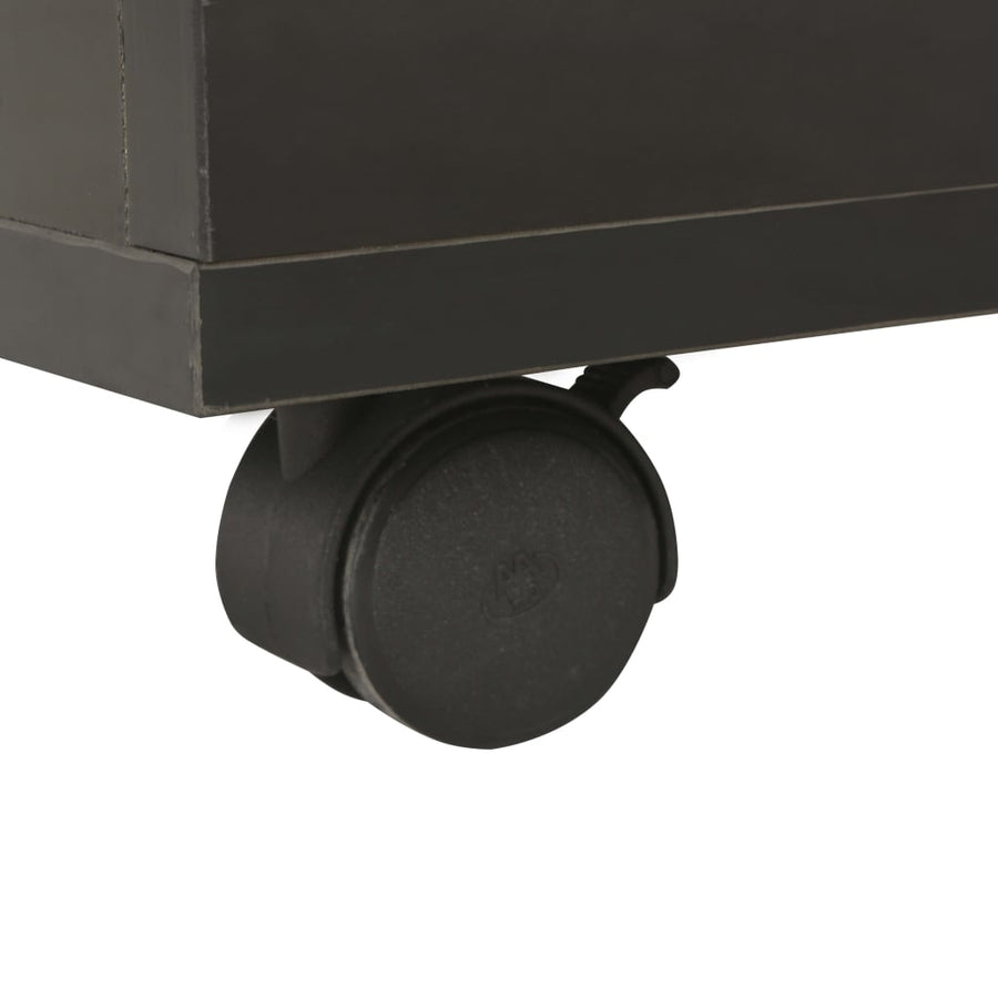Salontafel Spaanplaat Hoogglans 60 x 60 x 35 cm Zwart