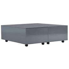 Salontafel 00X00X35 Cm Hoogglans 100 x100 x 35 cm Grijs