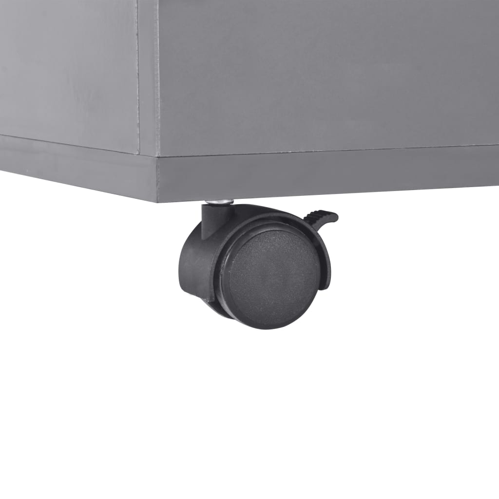 Salontafel 00X00X35 Cm Hoogglans 100 x100 x 35 cm Grijs