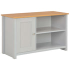 Tv-meubel 95x39x58 cm grijs bewerkt hout