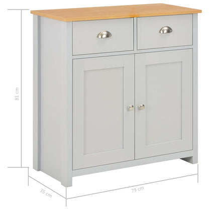 Dressoir Grijs 79 x 35 x 81 cm