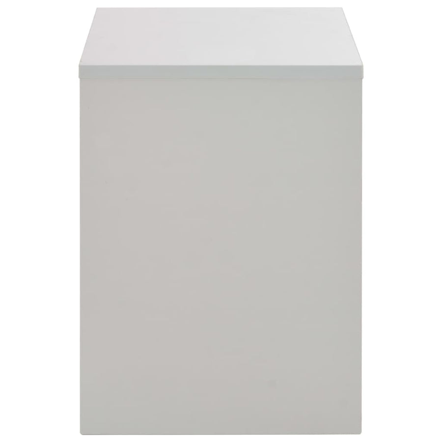 Kaptafel Met Spiegel En Krukje 104X45X131 Cm Grijs
