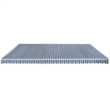 Luifel Handmatig Uittrekbaar 600 Cm Blauw/ Zwart en wit
