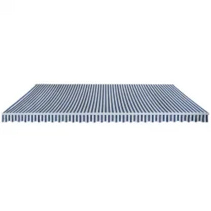 Luifel Handmatig Uittrekbaar 600 Cm Blauw/ Zwart en wit
