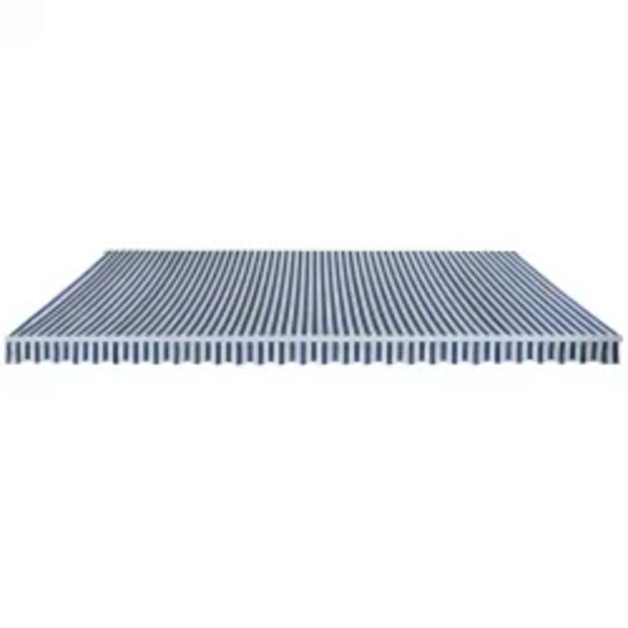 Luifel Handmatig Uittrekbaar 600 Cm Blauw/ Zwart en wit