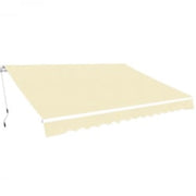 Luifel handmatig uittrekbaar 600x300 cm crème
