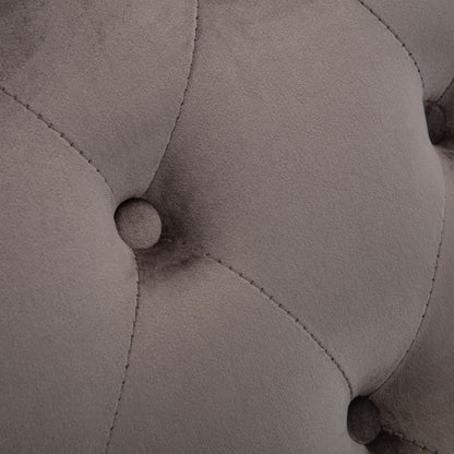 Chaise Longue Fluweel Grijs