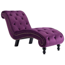 Chaise Longue Fluweel Paars 1