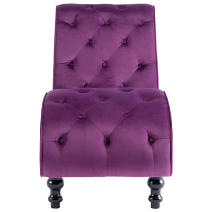 Chaise Longue Fluweel Paars 1