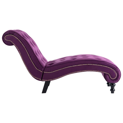 Chaise Longue Fluweel Paars 1