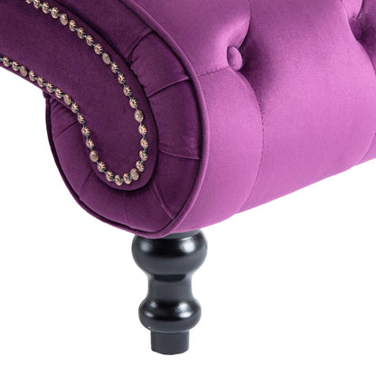 Chaise Longue Fluweel Paars 1