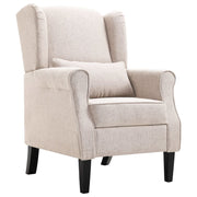 Fauteuil stof beige 68x73x101 cm