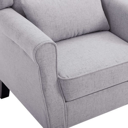 Fauteuil Stof Lichtgrijs