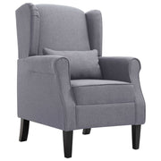 Fauteuil stof donkergrijs 68x73x101 cm