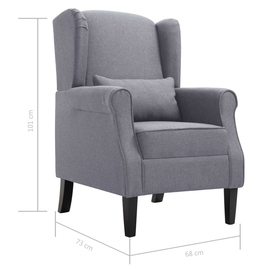 Fauteuil Stof Donkergrijs