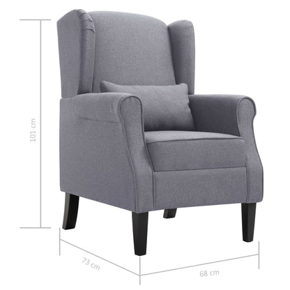 Fauteuil Stof Donkergrijs