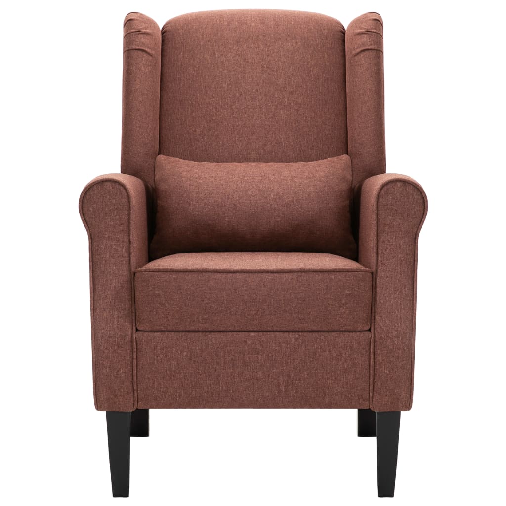 Fauteuil Stof Bruin