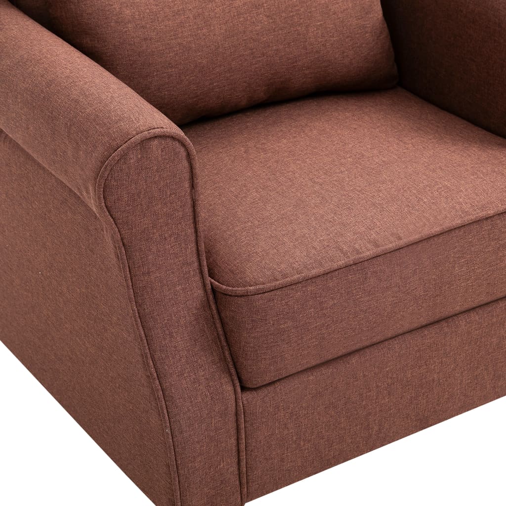 Fauteuil Stof Bruin
