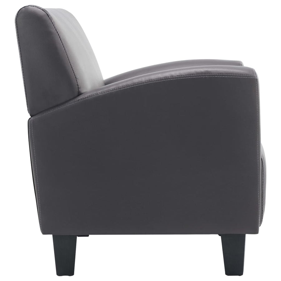 Fauteuil Kunstleer Grijs
